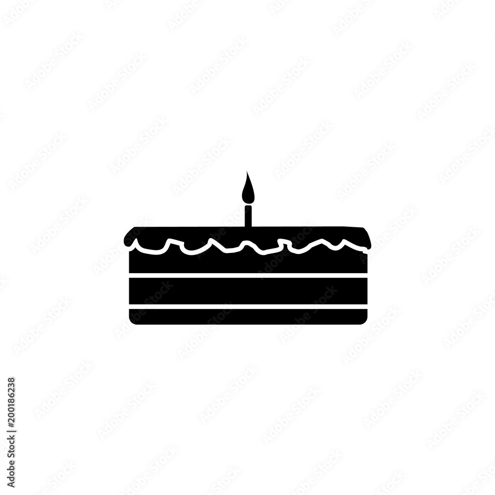 cake with a candle icon. Element of simple icon for websites, web design, mobile app, info graphics. Signs and symbols collection icon for design and development cake with a candle icon. Element of simple icon for websites, web design, mobile app, info graphics. Signs and symbols collection icon for design and development