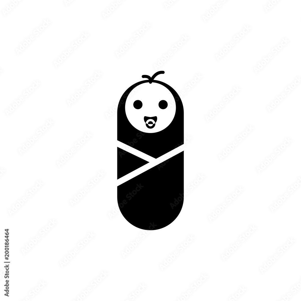 wrapped baby icon. Element of simple icon for websites, web design, mobile app, info graphics. Signs and symbols collection icon for design and development wrapped baby icon. Element of simple icon for websites, web design, mobile app, info graphics. Signs and symbols collection icon for design and development