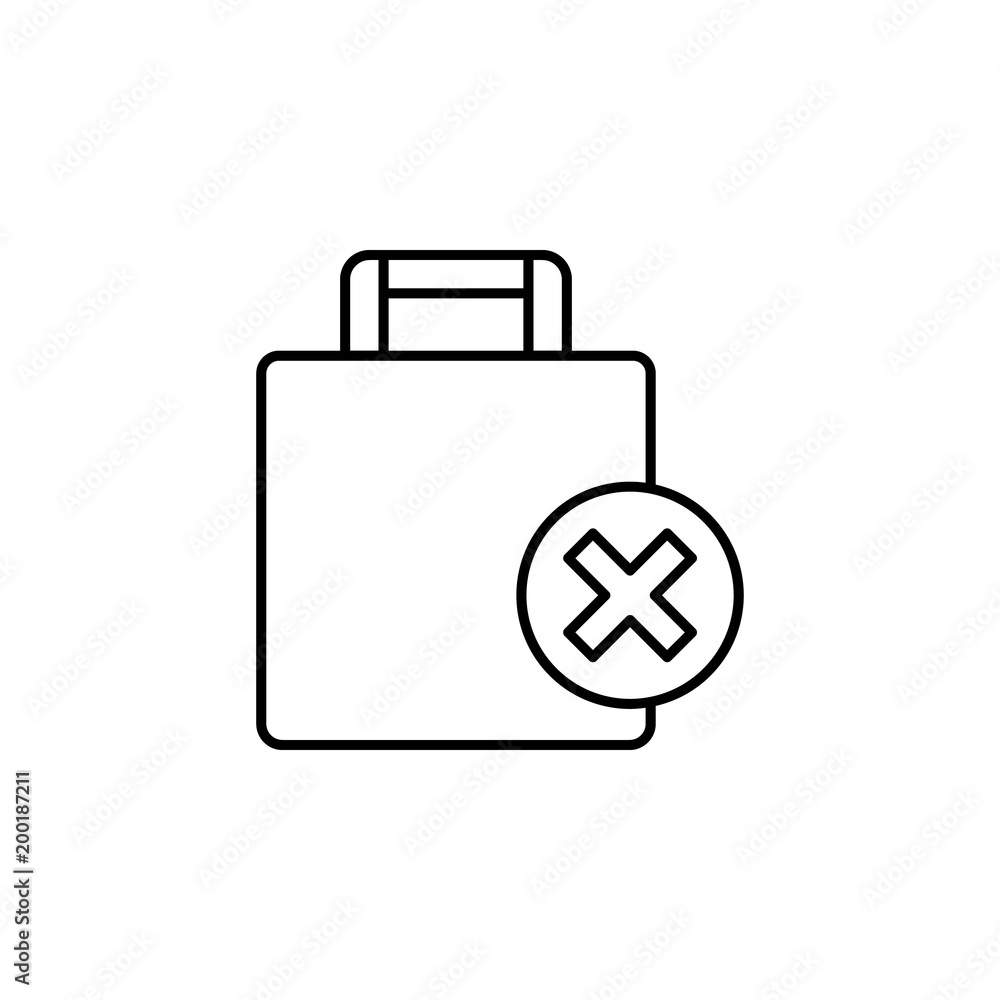 baggage allowance icon. Element of simple icon for websites, web design, mobile app, info graphics. Thin line icon for website design and development, app development baggage allowance icon. Element of simple icon for websites, web design, mobile app, info graphics. Thin line icon for website design and development, app development