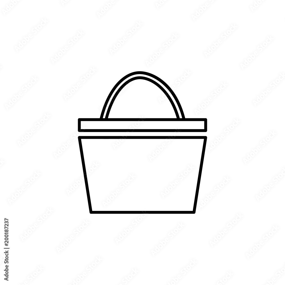 basket icon. Element of simple icon for websites, web design, mobile app, info graphics. Thin line icon for website design and development, app development basket icon. Element of simple icon for websites, web design, mobile app, info graphics. Thin line icon for website design and development, app development