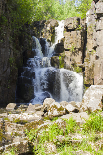 waterfall in the rocks