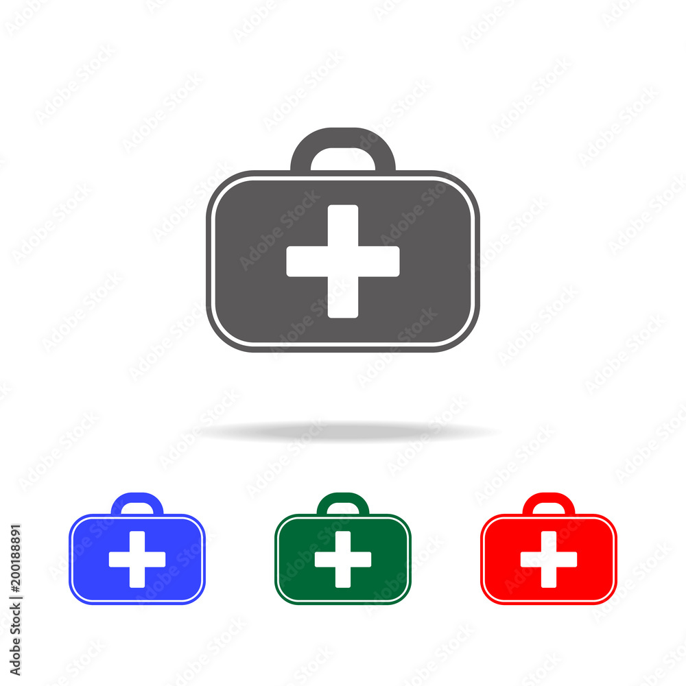 Fototapeta premium First aid kit icon. Elements of doctor multi colored icons. Premium quality graphic design icon. Simple icon for websites, web design, mobile app, info graphics