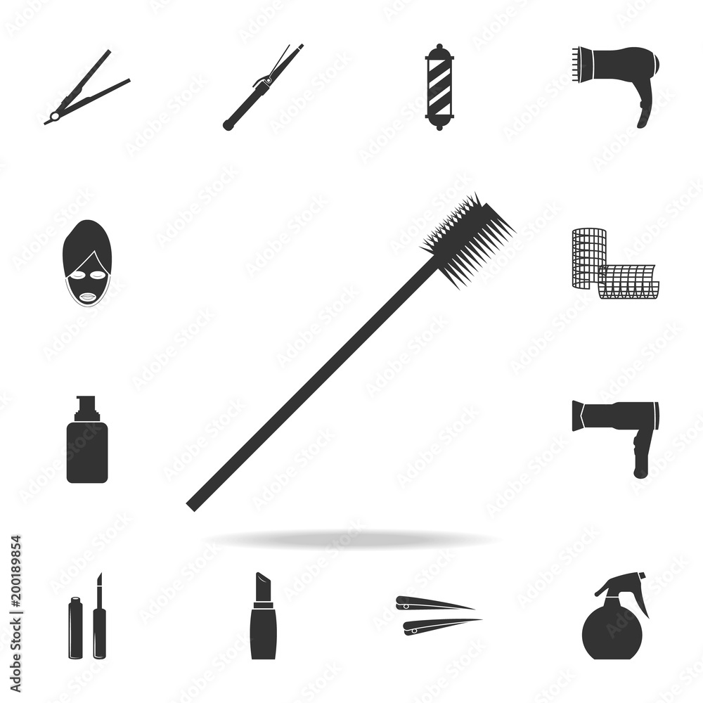 Obraz premium comb for the eyebrows icon. Detailed set of Beauty salon icons. Premium quality graphic design icon. One of the collection icons for websites, web design, mobile app