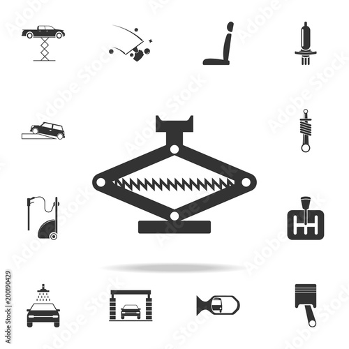 car jack icon. Detailed set of car repear icons. Premium quality graphic design icon. One of the collection icons for websites, web design, mobile app