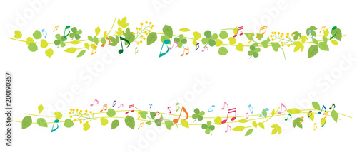 グリーン 天地 三 音符