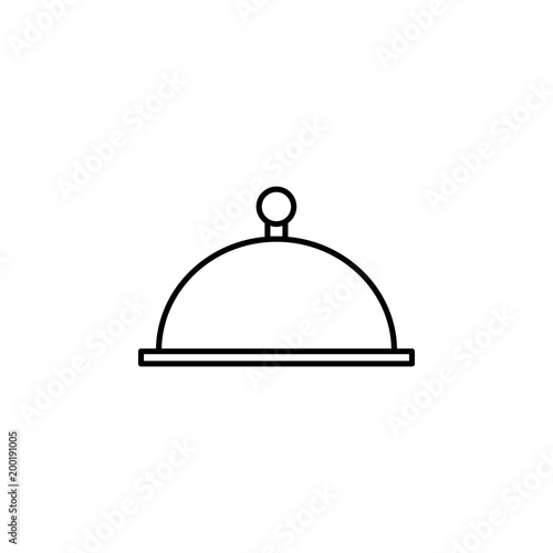 tray icon. Element of otel and motels for mobile concept and web apps. Thin line icon for website design and development, app development. Premium icon