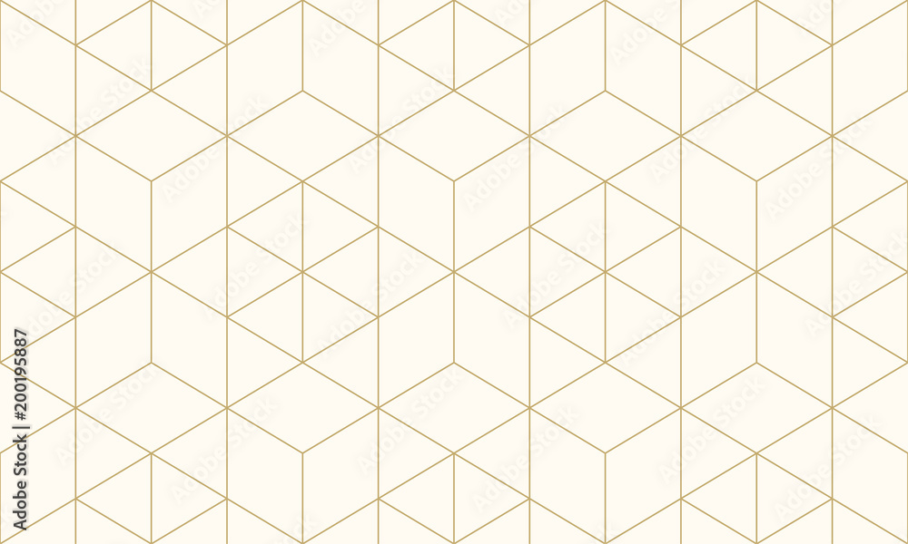 Fototapeta Deseniowej geometrycznej złota linii projekta bezszwowy luksusowy abstrakcjonistyczny tło.