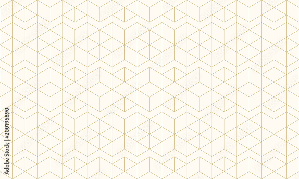 Fototapeta premium Pattern geometric gold line seamless luxury design abstract background.