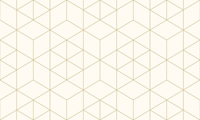 Fotobehang Vormen patronen Gouden geometrische lijnen luxe achtergrond  © Strawberry Blossom