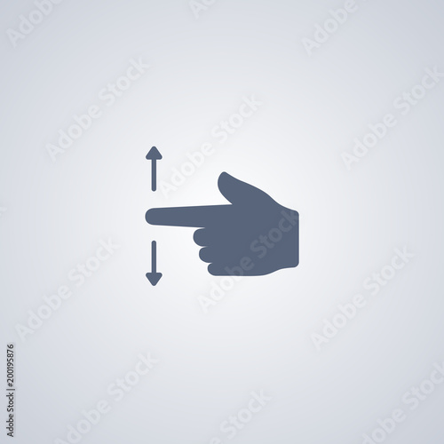 Gesture scroll icon
