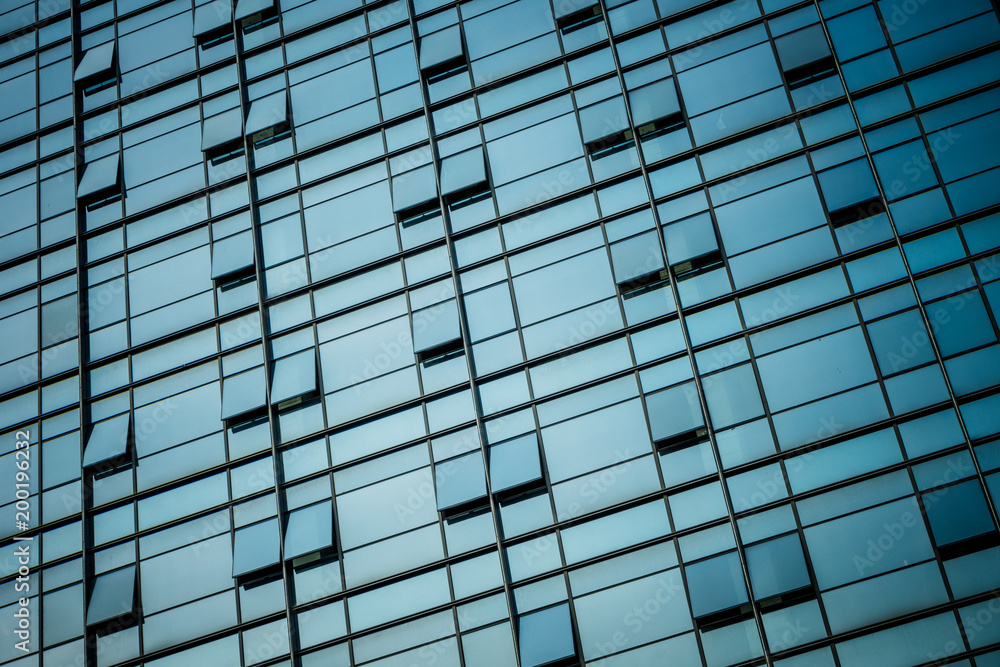 detail shot of modern business buildings in city detail shot of modern business buildings in city
