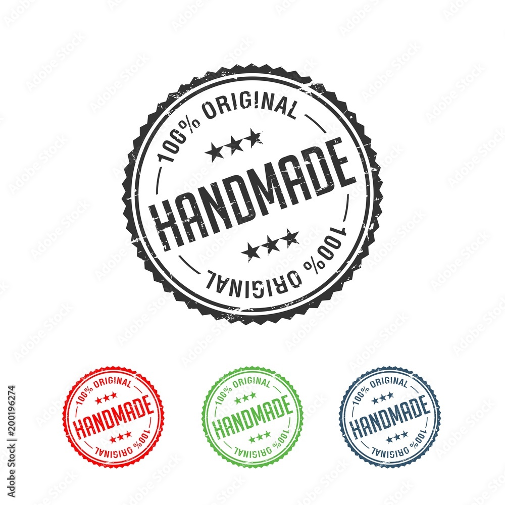Obraz premium 100% Original Handmade Authentic Label Badge vector