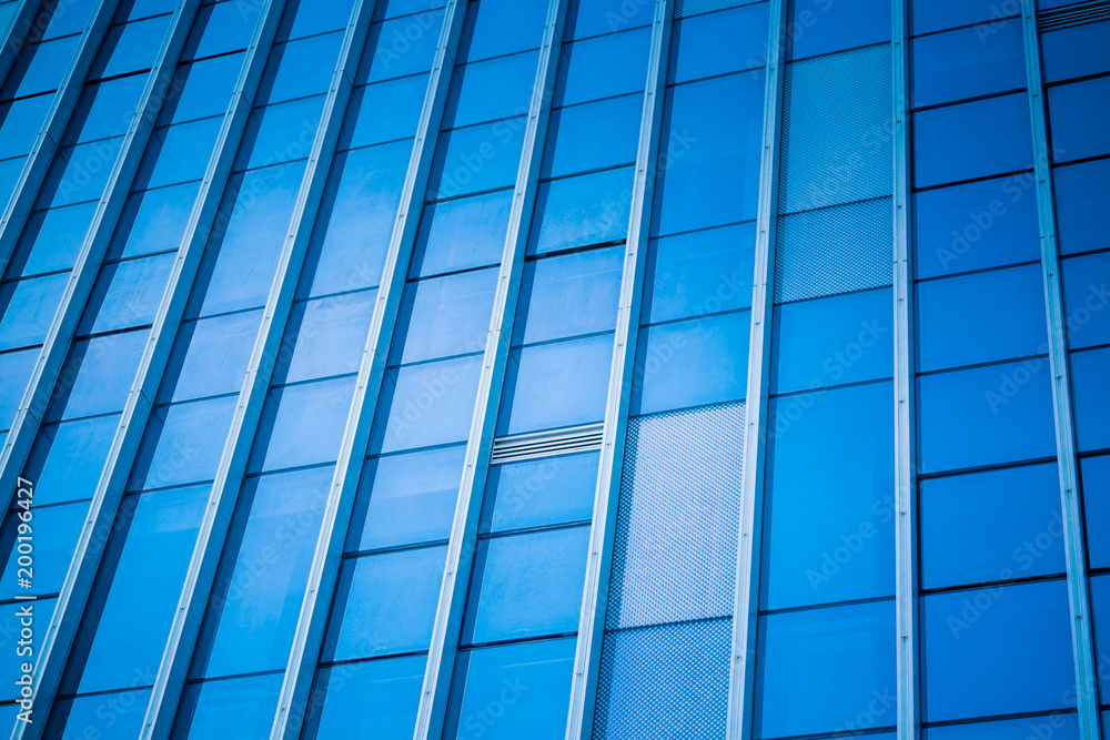 detail shot of modern business buildings in city detail shot of modern business buildings in city