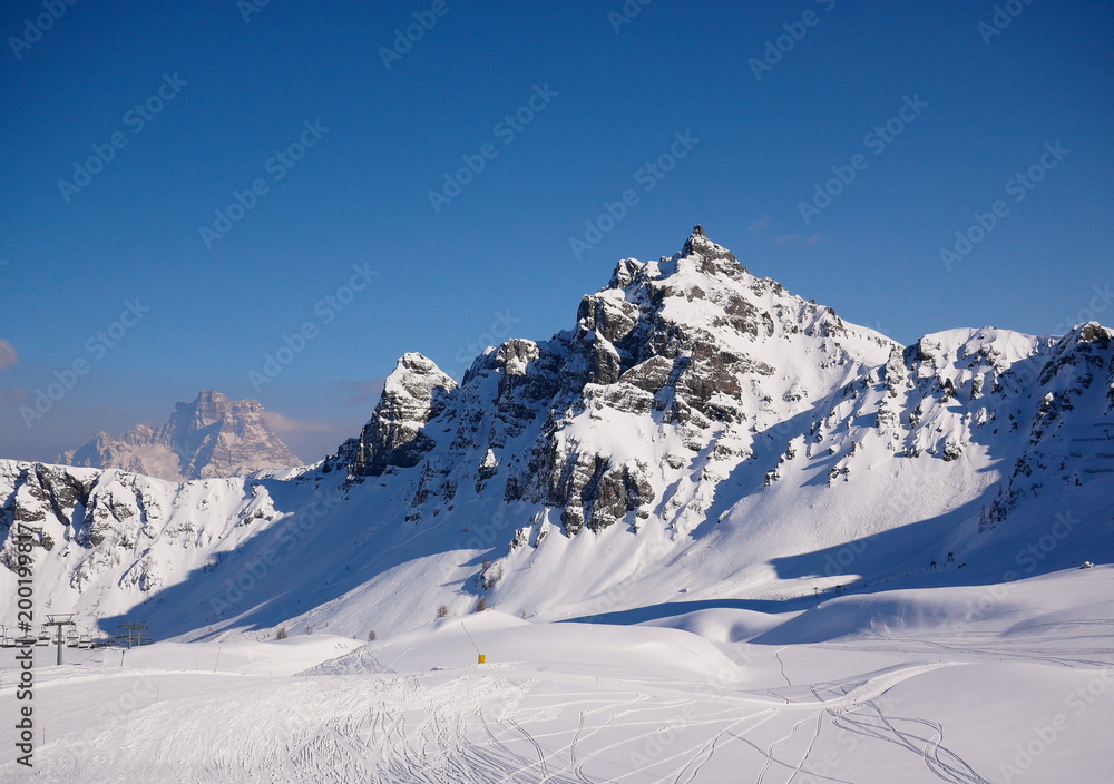ski piste in arabba