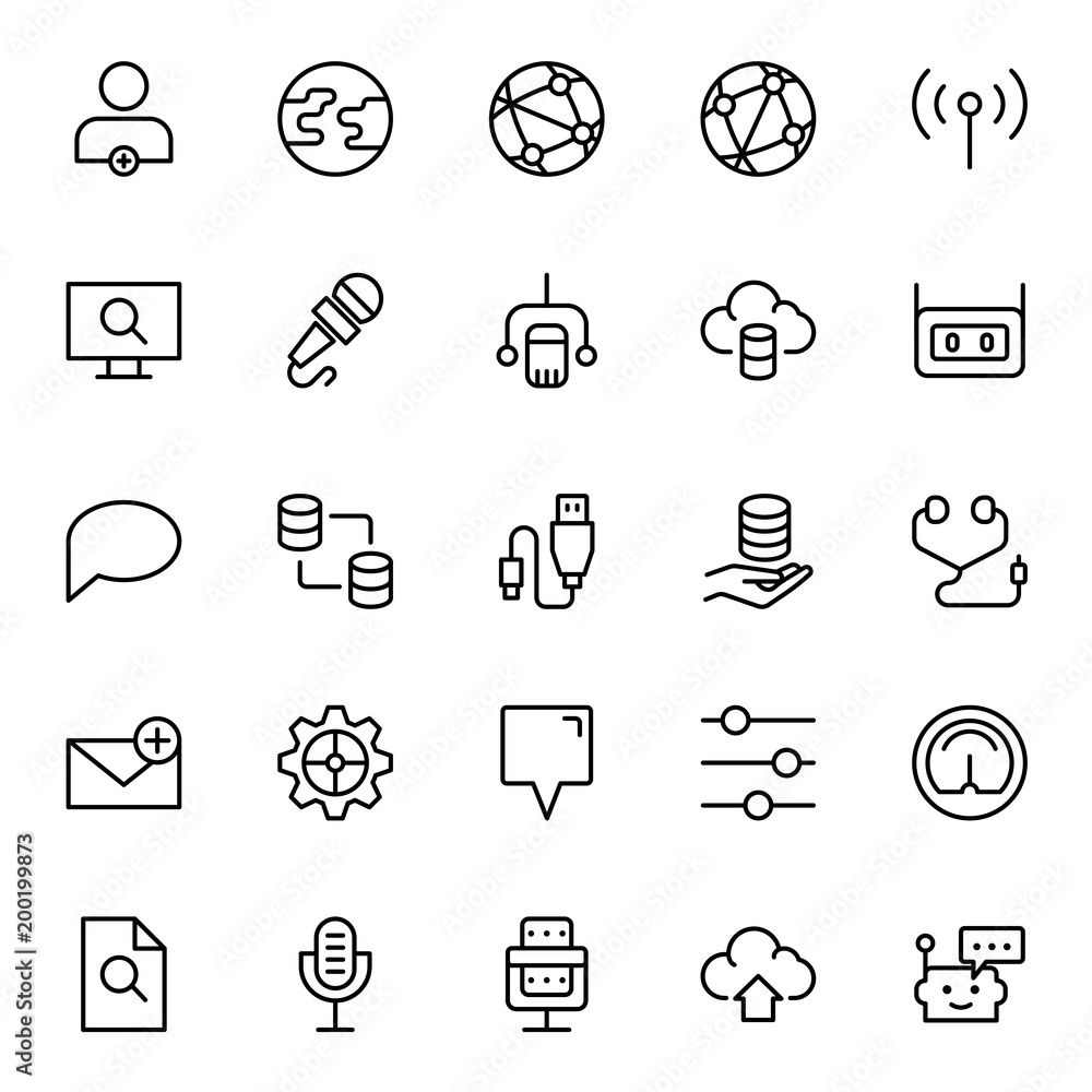 Network flat icon Network flat icon