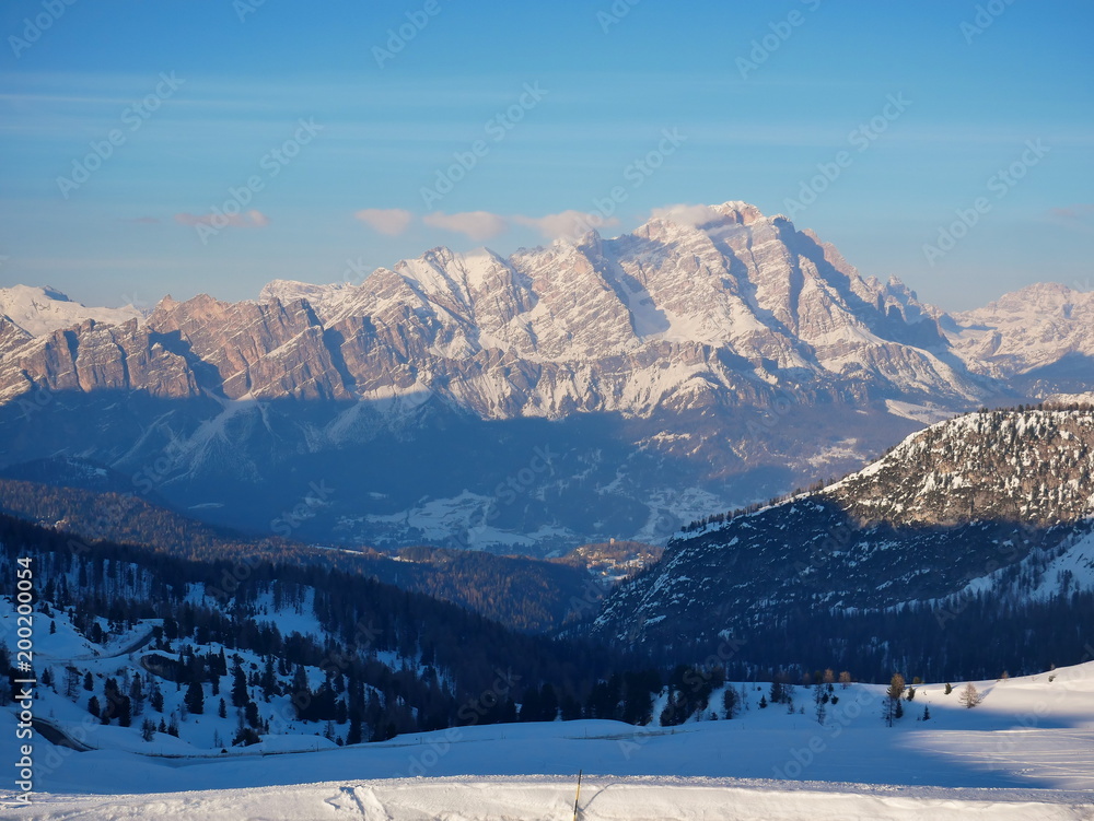 Scenic views from passo Giau