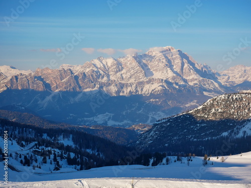 Scenic views from passo Giau