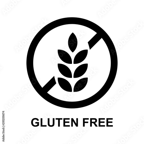 gluten free sign isolated vector
