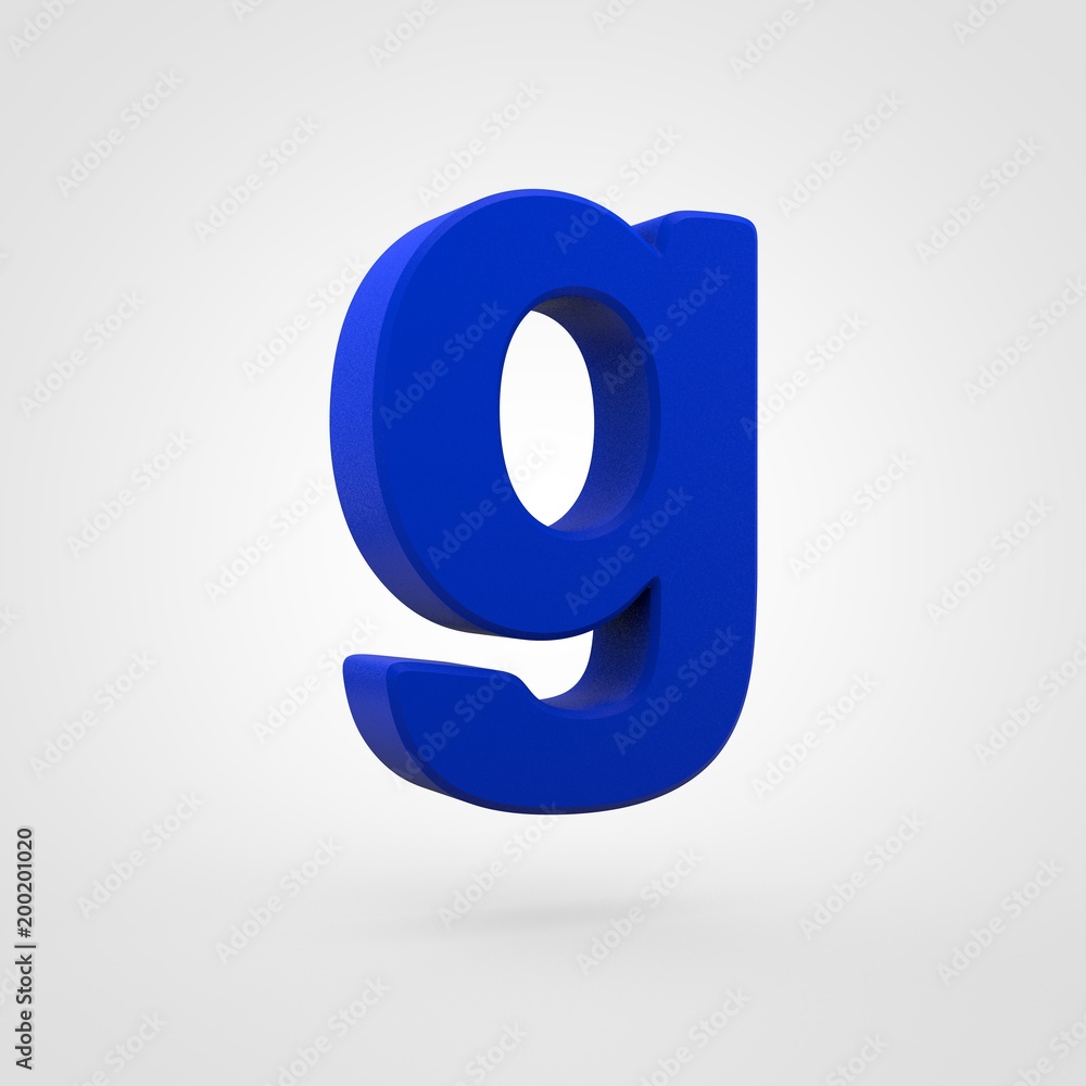 Plastic blue letter G lowercase isolated on white background. Plastic blue letter G lowercase isolated on white background.