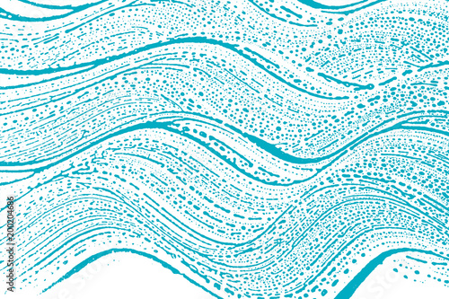 Natural soap texture. Amazing green blue foam trace background. Artistic amusing soap suds. Cleanliness, cleanness, purity concept. Vector illustration.