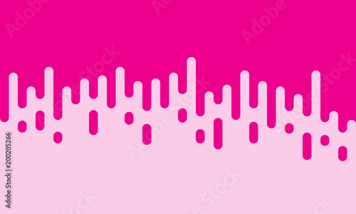 Pink background with rounded lines. Vector illustration.