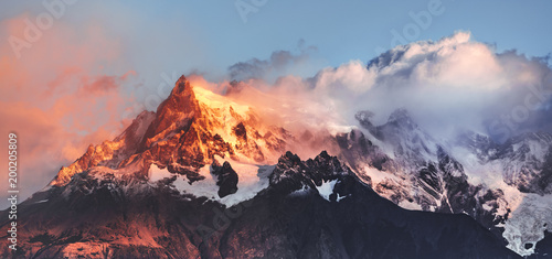 Torres del Paine national Park in sunrise © Alexandr