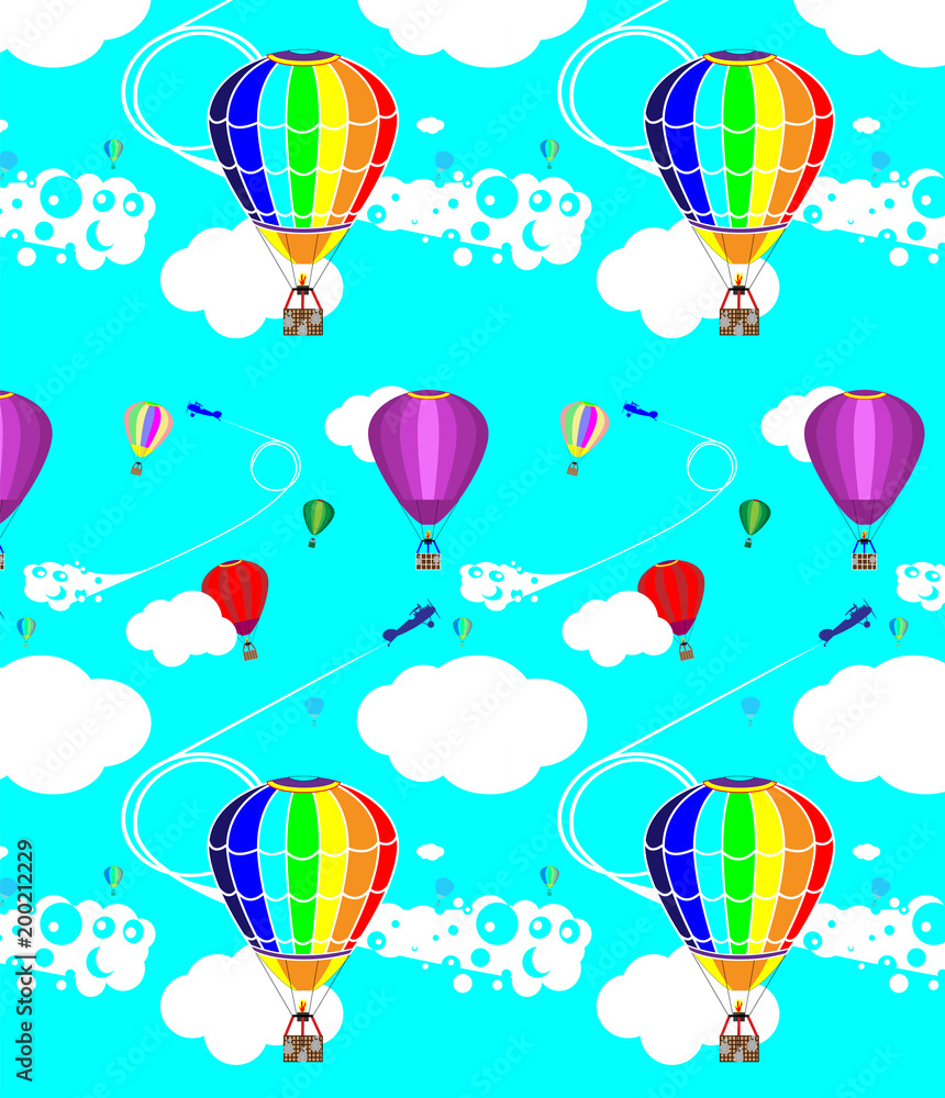 Naklejka premium pattern of balloons