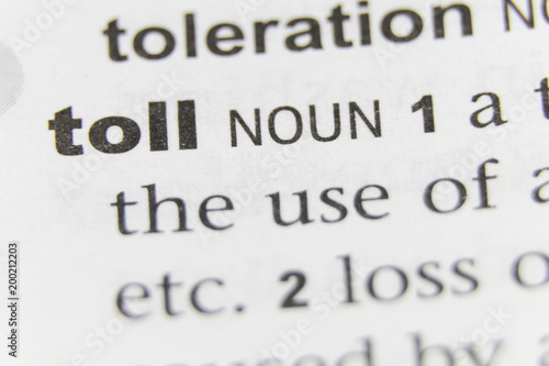 The Word Toll Close Up