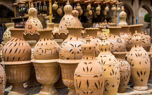 Bahla Pottery Market in Oman in the Middle East.