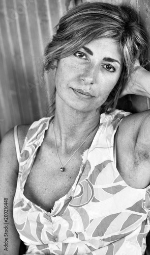 Foto Ritratto donna in bianco e nero