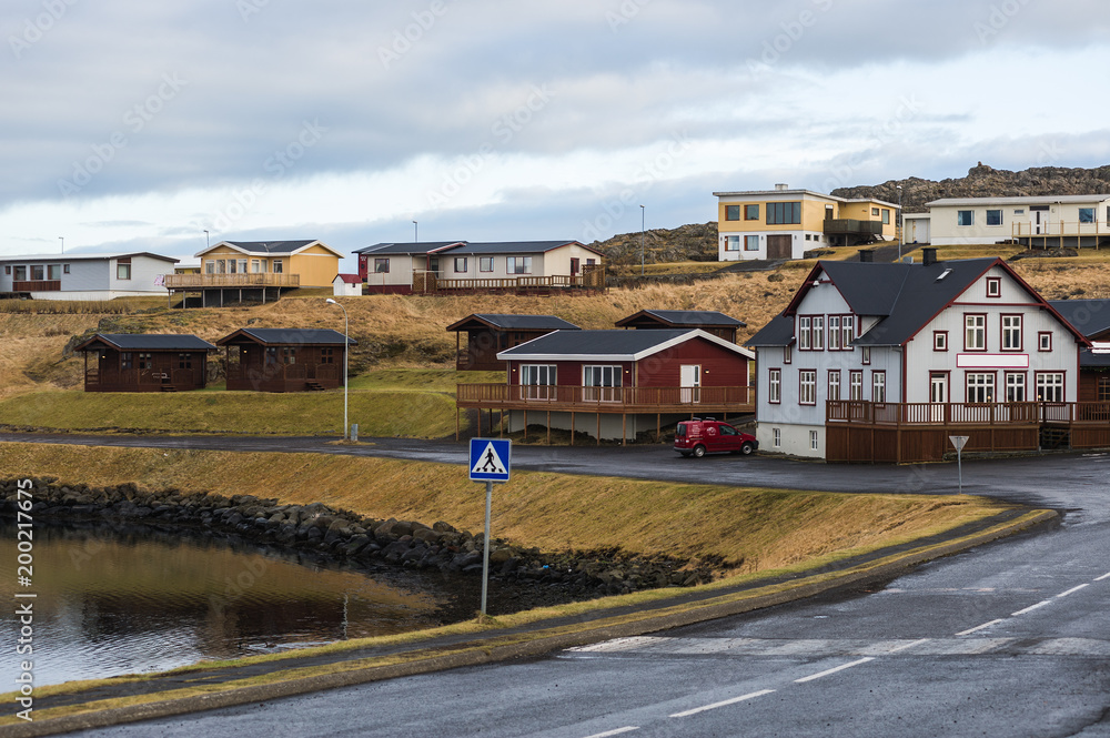 Islanda, la terra dei vichinghi. Paese vicino al porto.