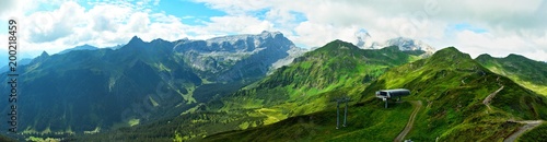 Austrian Alps-panoramic view from the Golmer Joch