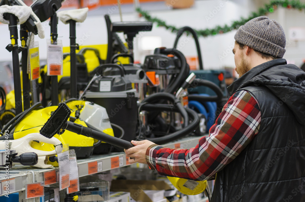 Man in a hardware store