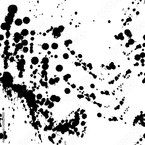 Abstract paint splashes and blots pattern.