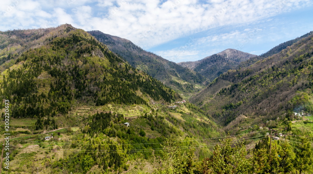 Landscape in the mountains, Ajara, Georgia.Caucasus