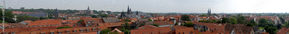 Panorama Quedlinburg,Top view of Quedlinburg