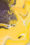 Abstract texture with yellow oil paint