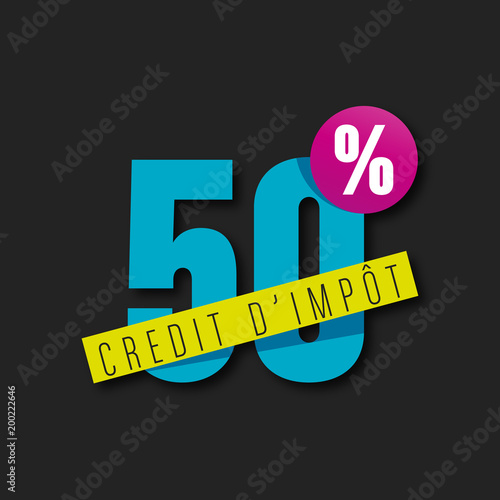 50% crédit d'impôt