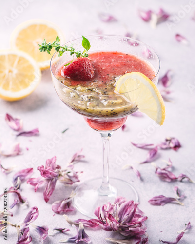 Fruit smoothies background