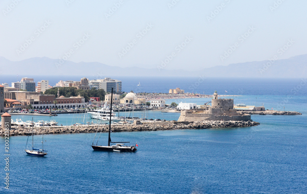 Harbour view, Rhodes Town, Greece