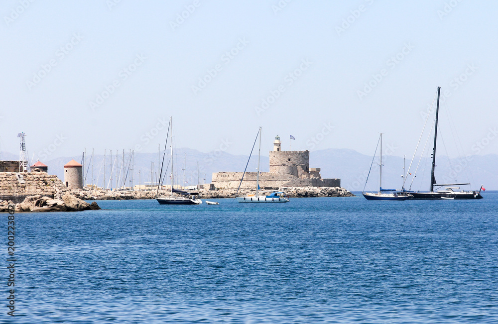 Harbour, Rhodes Town, Greece