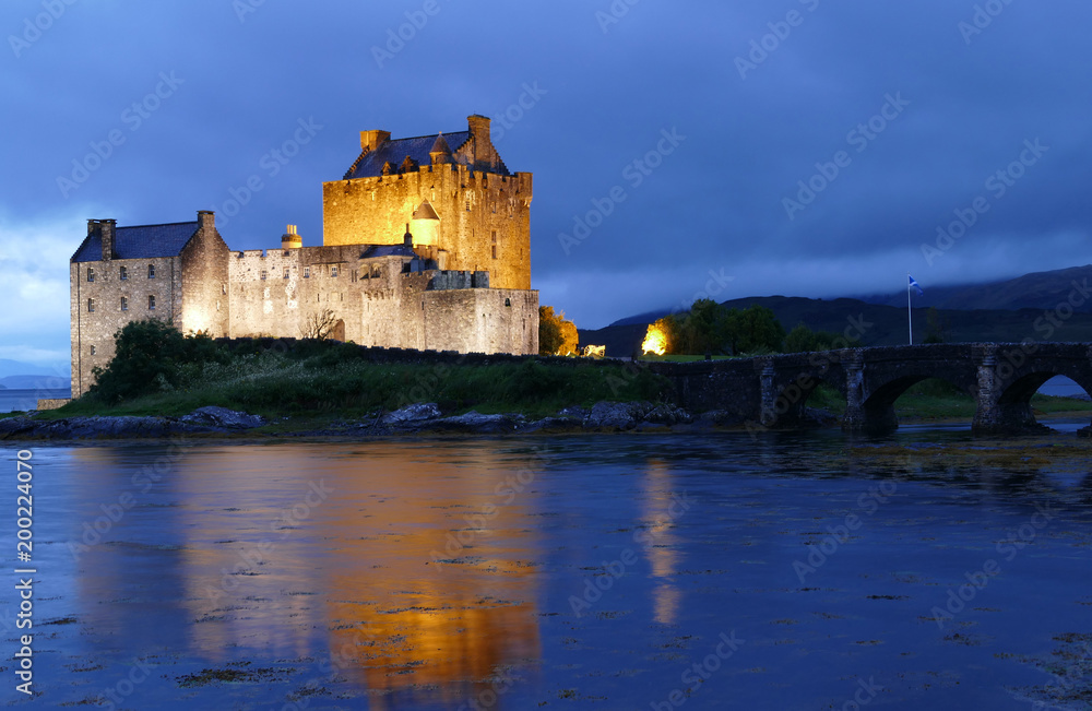 Scotland, Eilean Donan Castle in Loch Duich Scotland, Eilean Donan Castle in Loch Duich