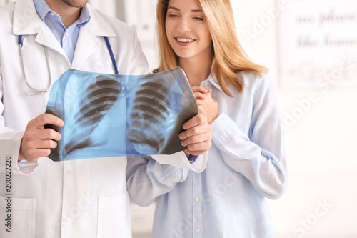 Doctor consulting female pa...