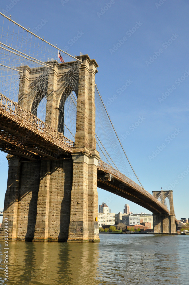 Obraz premium Brooklyn Bridge - The Most Famous Bridge of New York