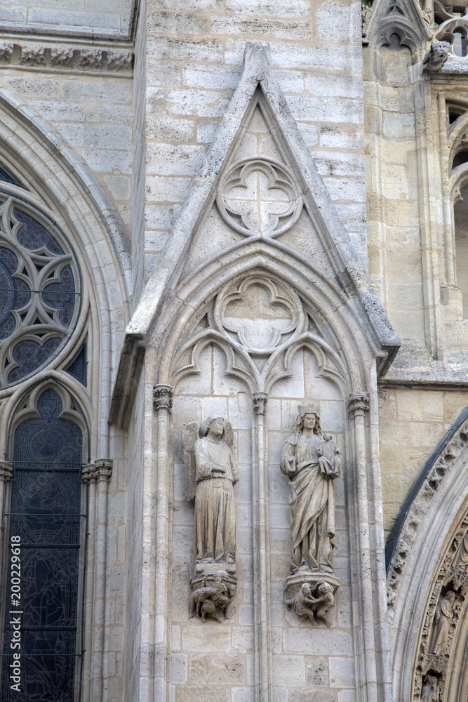 Cathedral Church Facade; Bordeaux