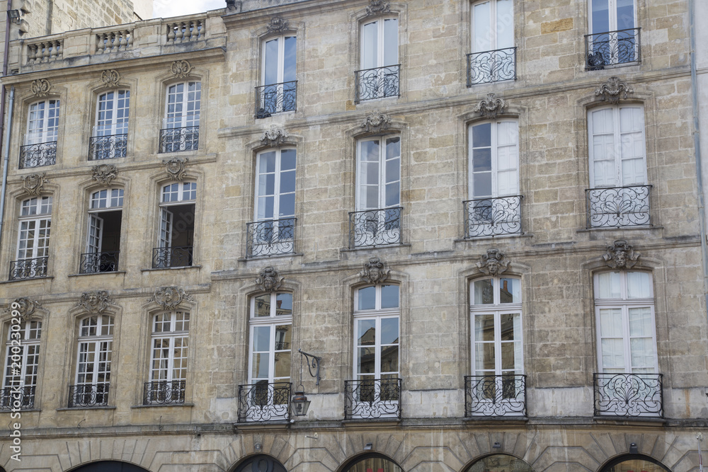 Facade on Parlement Square, Bordeaux