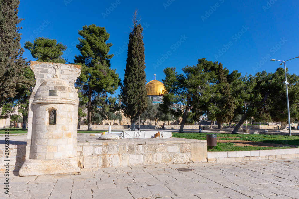 view of the Temple Mount in Jerusalem, Israel