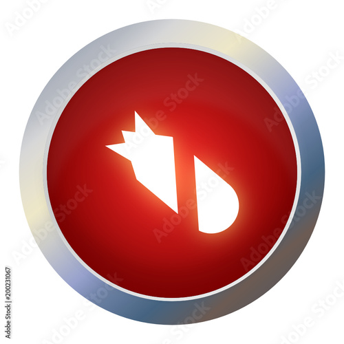 Knop met Denial of service aanduiding