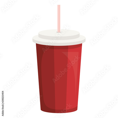 soda in plastic container icon vector illustration design