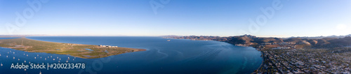 Fotografie Aerial panoramic shots from La Paz bay, Baja California Sur, Mexico
